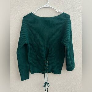 Questions? Green Sweater Size Medium